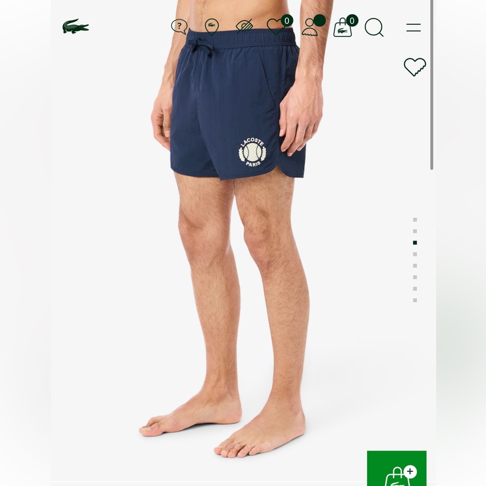 Lacoste Men's Short Badge Accent Sw Trunks